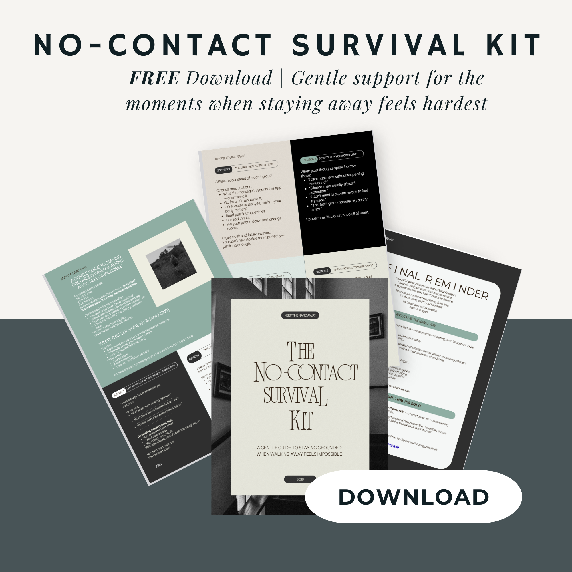 no contact survival kit